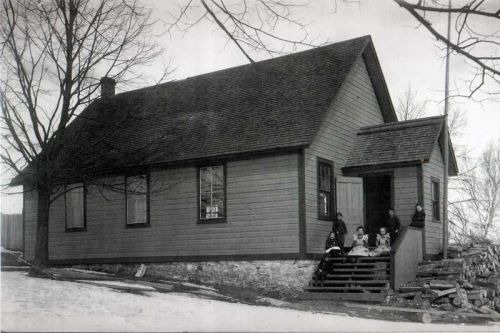 The original one-room schoolhouse was located near the present school, but down the hill and closer to Road 38. It housed students from 1887 until 1930.